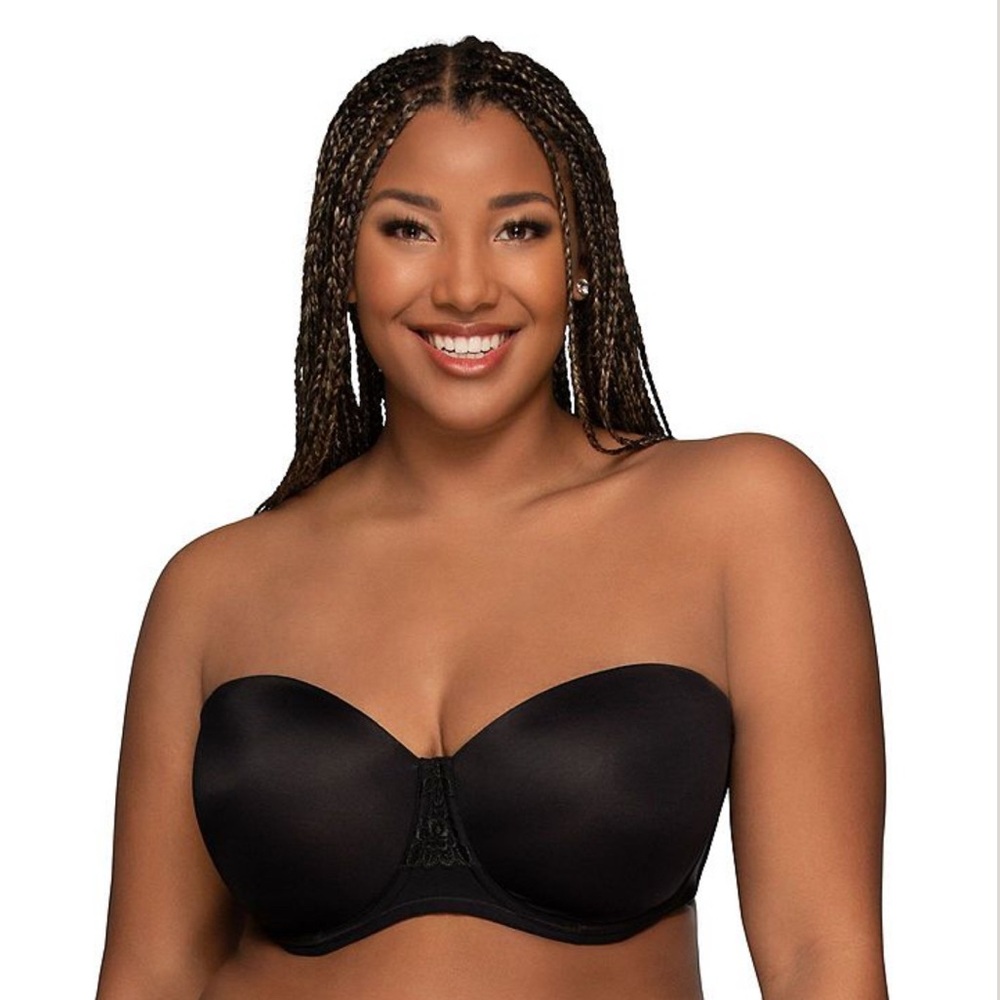 Vanity Fair Black Strapless Bra